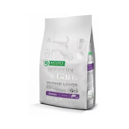 Nature's Protection Dog Dry Superior Care White Dog GF Junior Salmon 1,5 kg