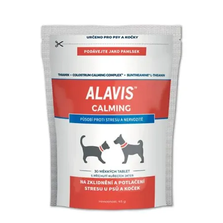 ALAVIS Calming pre psov a mačky 45 g/30 žuvacích tabliet