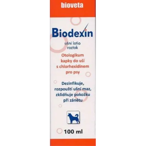 Biodexin ušné lotio sol. s chlorhexidínom 100 ml