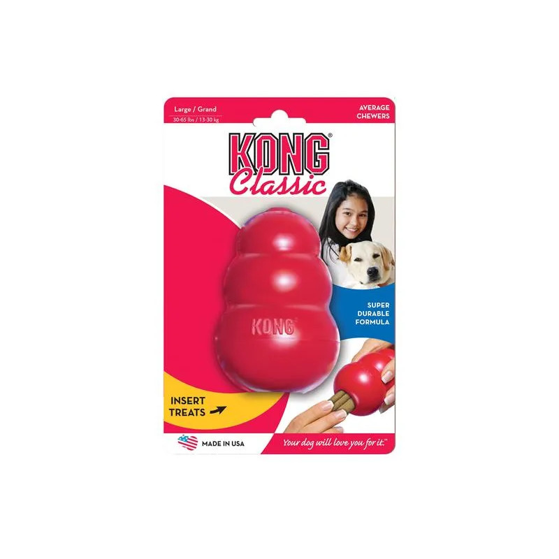 Hračka Kong Dog Classic Granát červený, guma prírodná, L 13-30 kg