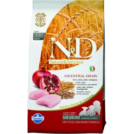 Farmina N&D dog puppy chicken, spelt, oats & pomegranate 2,5 kg