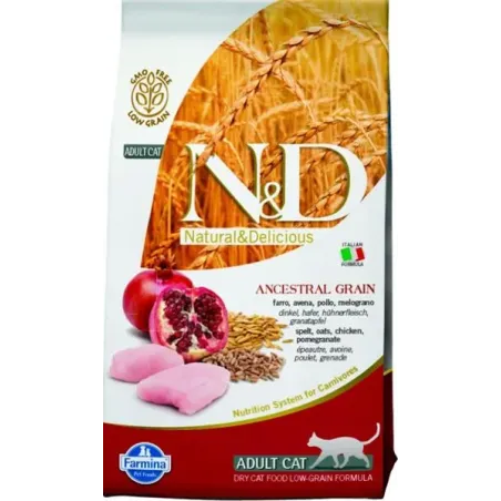 Farmina N&D cat AG adult, chicken, spelt, oats & pomegranate 1,5 kg