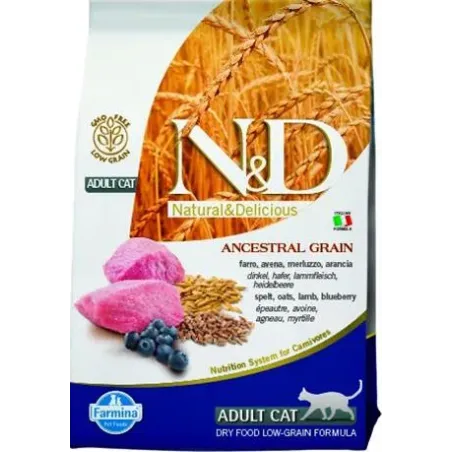 Farmina N&D cat AG adult, lamb, spelt, oats & blueberry 0,3 kg