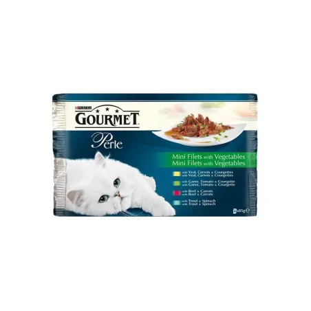 Nestlé GOURMET PERLE cat Multipack v šťave so zeleninou kapsička 4x85 g