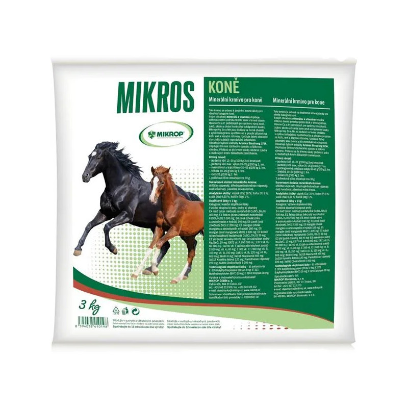 MIKROS Horse VDK pre kone 3 kg