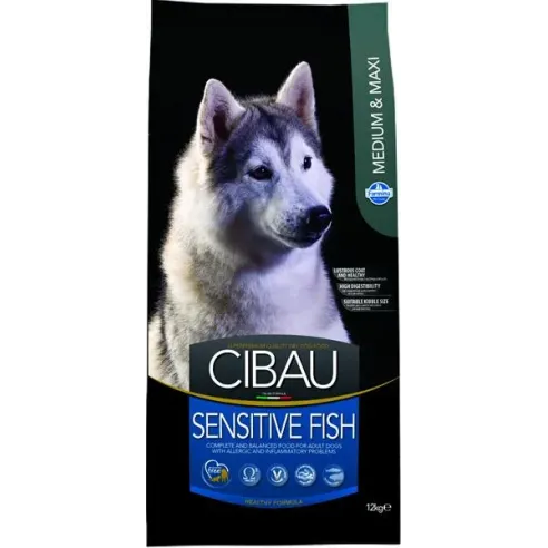 CIBAU dog adult medium & maxi, sensitive fish 12 kg