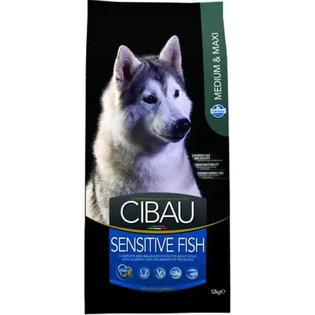 CIBAU dog adult medium & maxi, sensitive fish 12 kg
