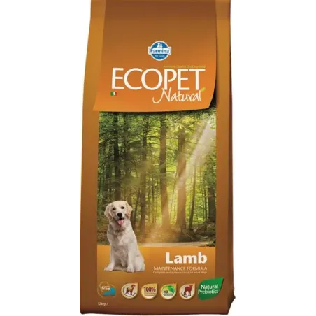 Ecopet Natural Lamb dog adult Medium 12 + 2 kg