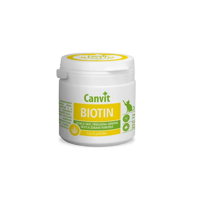 Canvit Biotin pre mačky 100 tbl. 100 g Canvit Biotin pre mačky 100 tbl. 100 g