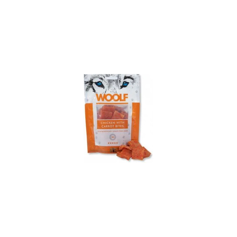 Pamlsok Woolf Dog Chicken & Carrot Bites 100 g