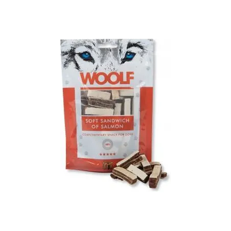 Pamlsok Woolf Dog Salmon Soft Sandwich 100 g