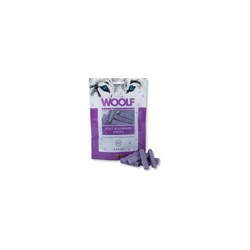 Pamlsok Woolf Dog Blueberry & Chicken Soft Strips 100 g Pamlsok Woolf Dog Blueberry & Chicken Soft Strips 100 g