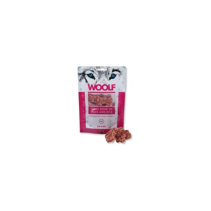 Pamlsok Woolf Dog Duck Bone Small & Rice 100 g