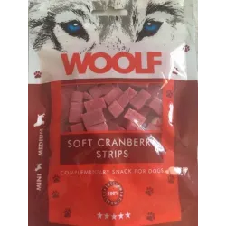 Pamlsok Woolf Dog Cranberry Soft Strips 100 g