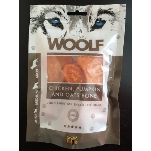 Pamlsok Woolf Dog Chicken & Pumpkin & Oats Bone 100 g