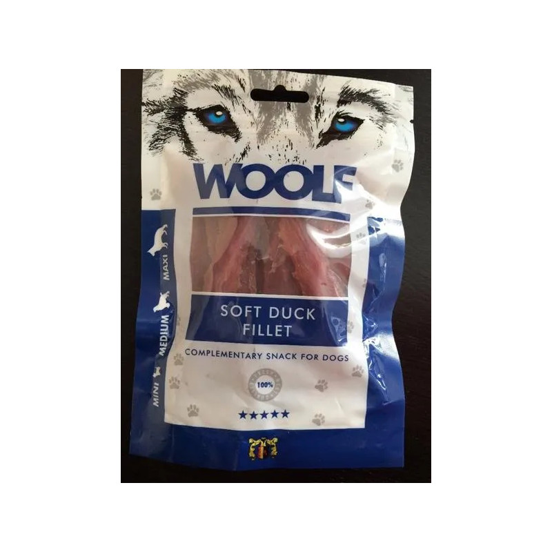 Pamlsok Woolf Dog Duck Jerky Soft Fillet 100 g