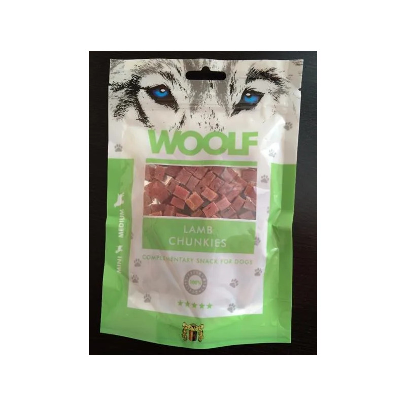 Pamlsok Woolf Dog Lamb Chunkies 100 g