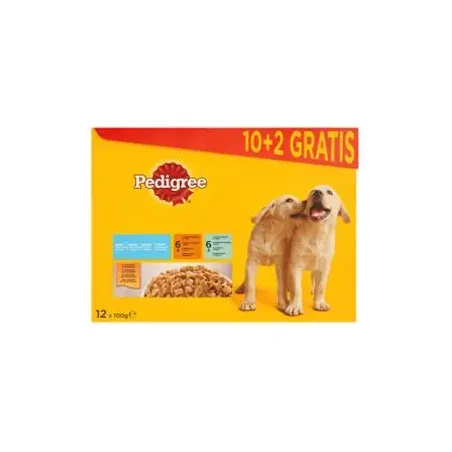 Mars PEDIGREE kapsička dog JUNIOR kuracie & jahňacie & hydinové & hovädzie s ryžou v želé 12 x 100 g