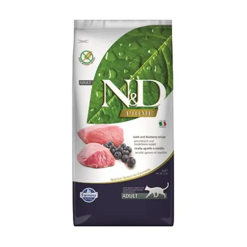 Farmina N&D cat PRIME (GF) adult, lamb & blueberry 5 kg