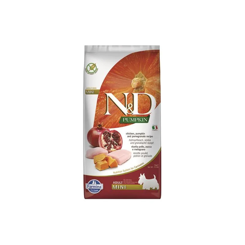 Farmina N&D dog PUMPKIN (GF) adult mini, chicken & pomegranate 7 kg Farmina N&D dog PUMPKIN (GF) adult mini, chicken & pomegranate 7 kg