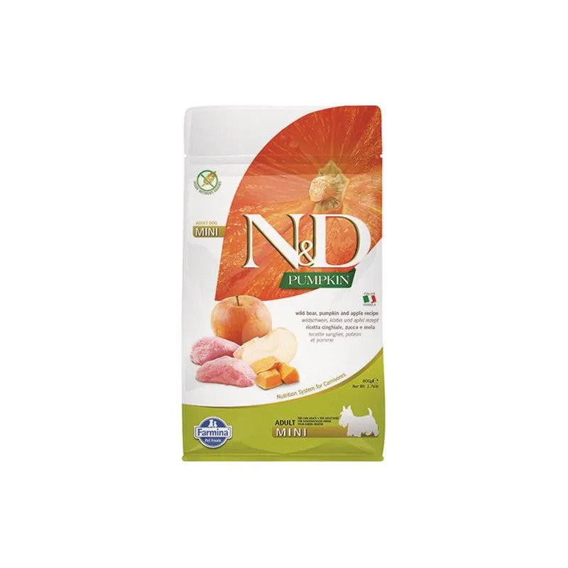 Farmina N&D dog PUMPKIN (GF) adult mini, boar & apple 0,8 kg