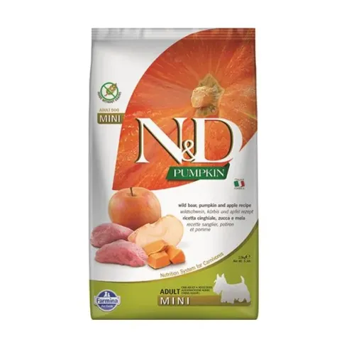 Farmina N&D dog PUMPKIN (GF) adult mini, boar & apple 2,5 kg