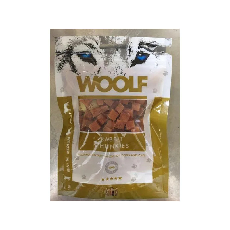 Pamlsok Woolf Dog/Cat Rabbit Chunkies 100 g