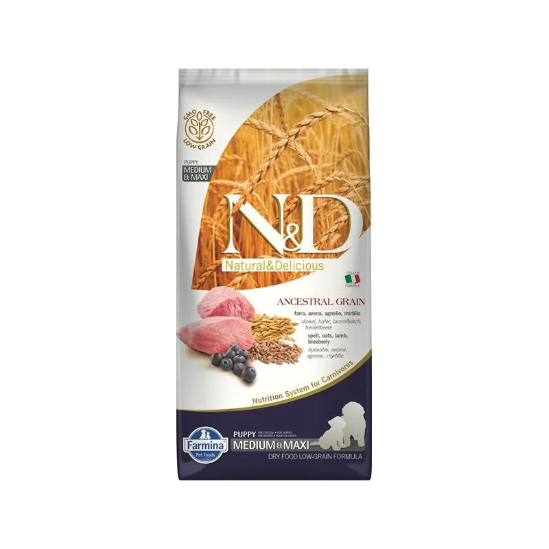 Farmina N&D dog AG puppy medium & maxi, lamb, spelt, oats Farmina N&D dog AG puppy medium & maxi, lamb, spelt, oats