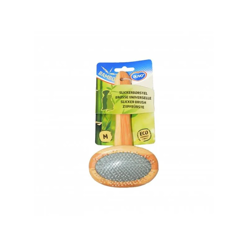 Hrebeň DUVO+ uhladzovač kefa bambus Medium 18 x 10 cm