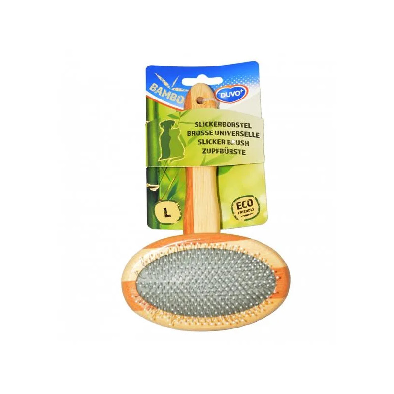 Hrebeň DUVO+ uhladzovač kefa bambus Large 19,5 x 12 cm