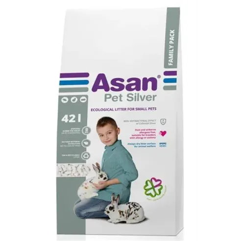 Podstielka ASAN hlodavce Pet Silver 42 L (8 kg)