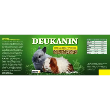 Deukanin Kräuter Fit & Petersilie 3 kg vedro (Králiky)