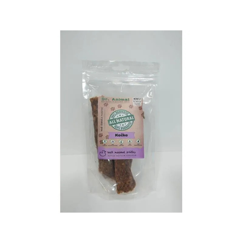 Pamlsok Dr. Animal kačka mäs. prúžky 80g