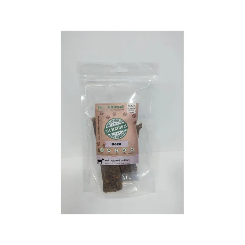 Pamlsok Dr. Animal koza mäs. prúžky 80g