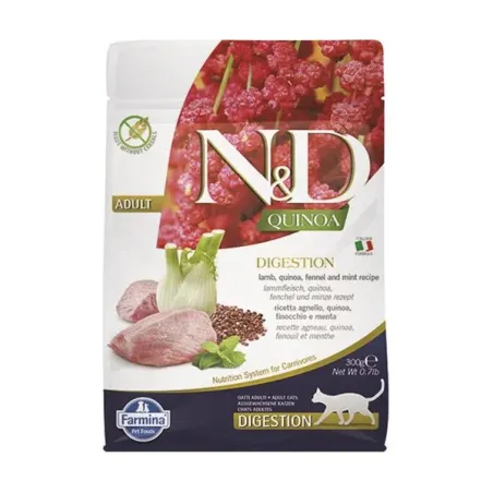 Farmina N&D cat QUINOA (GF) adult, digestion, lamb 0,3 kg