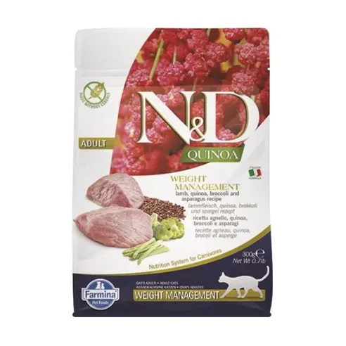 Farmina N&D cat QUINOA (GF) adult, weight managment, lamb 0,3 kg