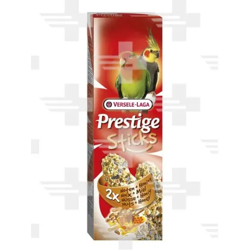 Pamlsok VL Prestige Sticks Big Parakeets Nuts & Honey 2 ks- tyčinky pre stredné papagáje s medom a orechami 140 g