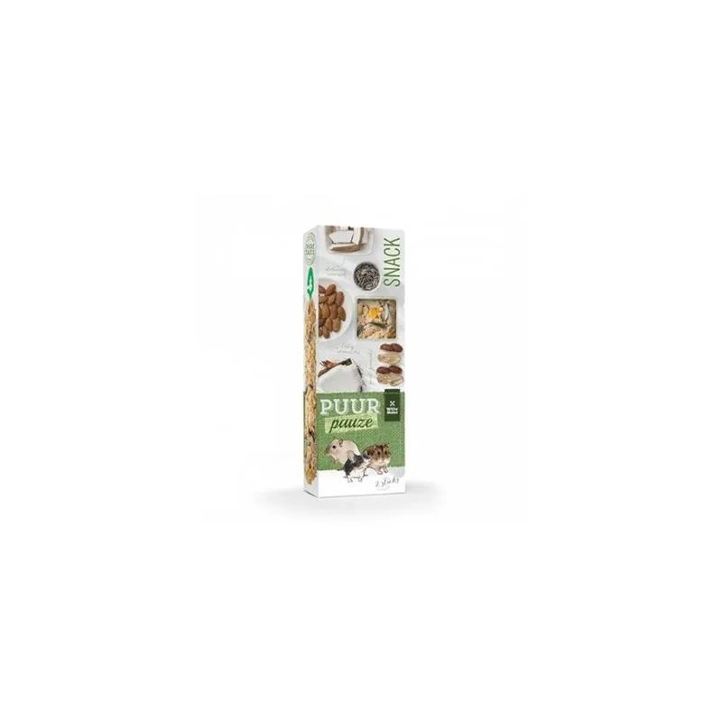PUUR pauze sticks nuts - lahodné tyčinky s orechmi pre hlodavce a malé cicavce 110 g
