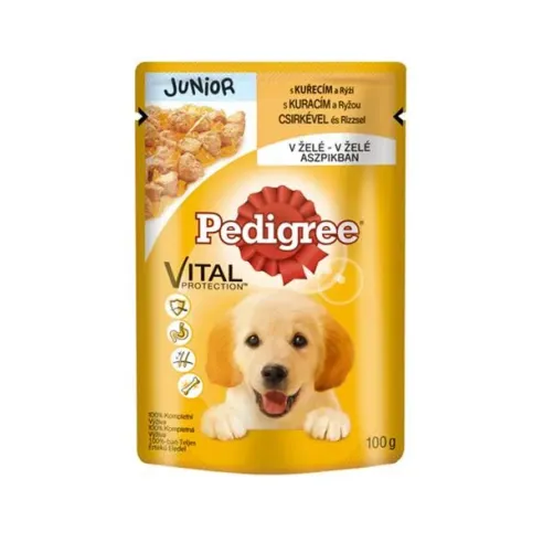 Mars PEDIGREE kapsička dog JUNIOR s kuracím mäsom & ryžou v želé 24 x 100 g