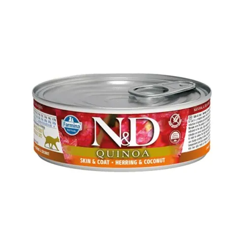 Farmina N&D cat QUINOA herring & conut konzerva 80 g