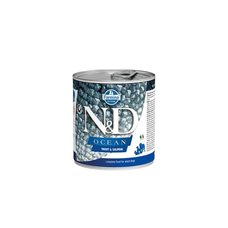 Farmina N&D dog OCEAN trout & salmon konzerva 285 g