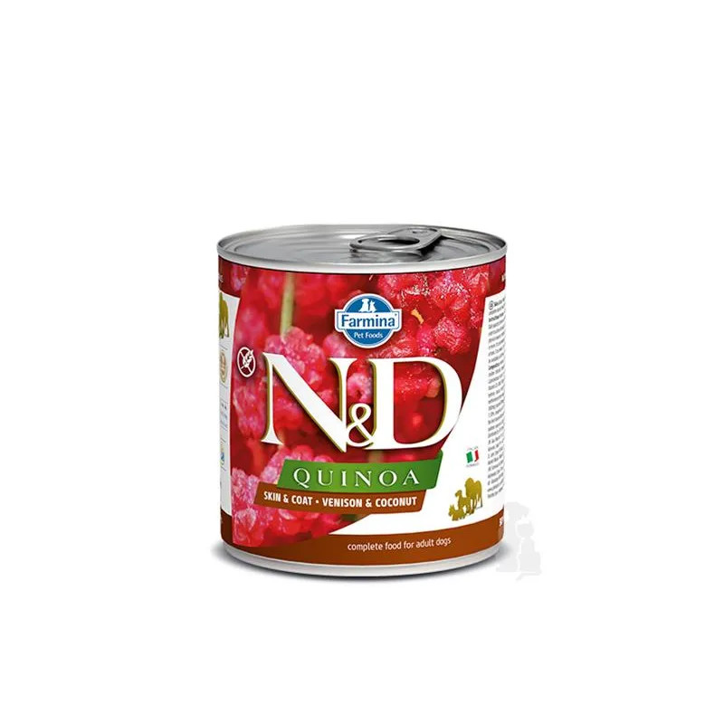 Farmina N&D dog QUINOA venison & coconut konzerva 285 g