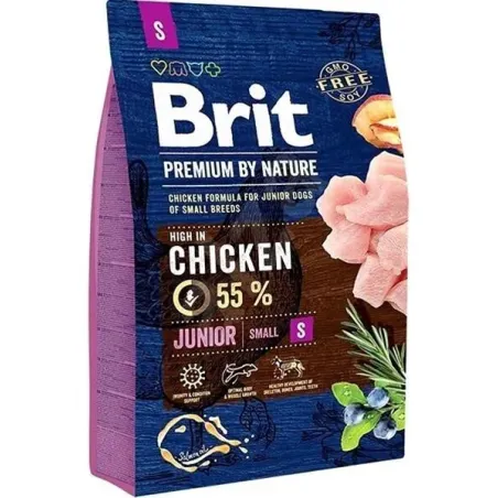 Brit Premium by Nature dog Junior S 3 kg