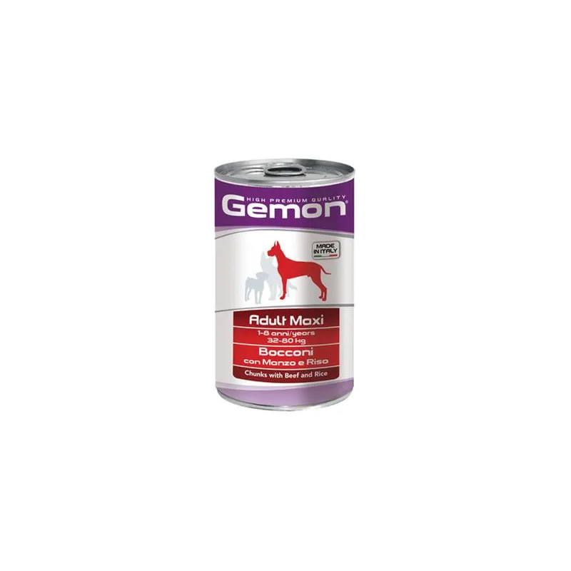 GEMON konzerva adult maxi pre psy hovädzie a ryža 1250 g