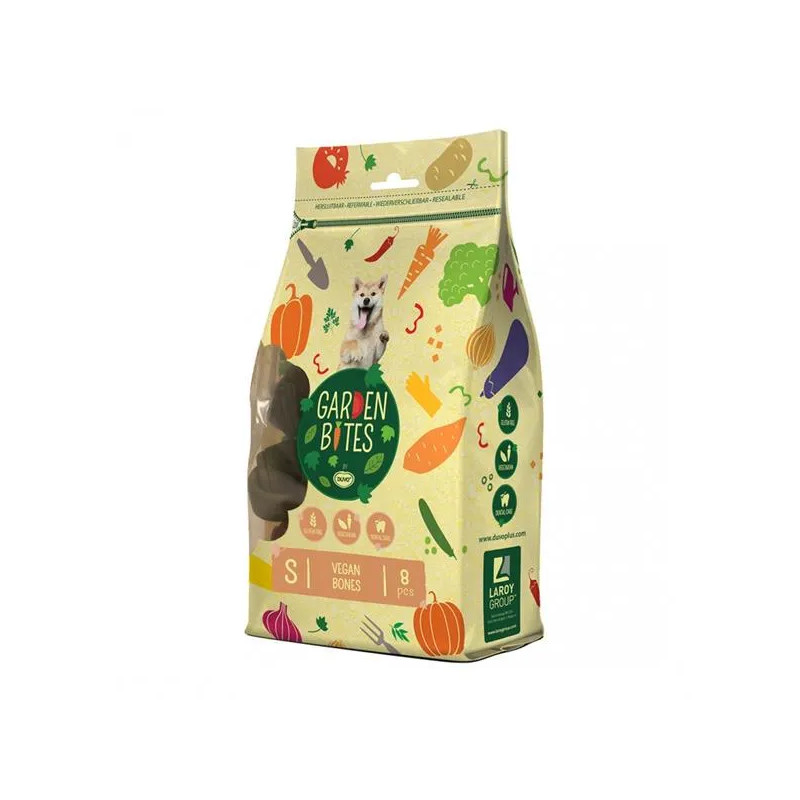 Pamlsok DUVO+ GARDEN BITES VEGAN BONES S 11 cm 8st 340 gr