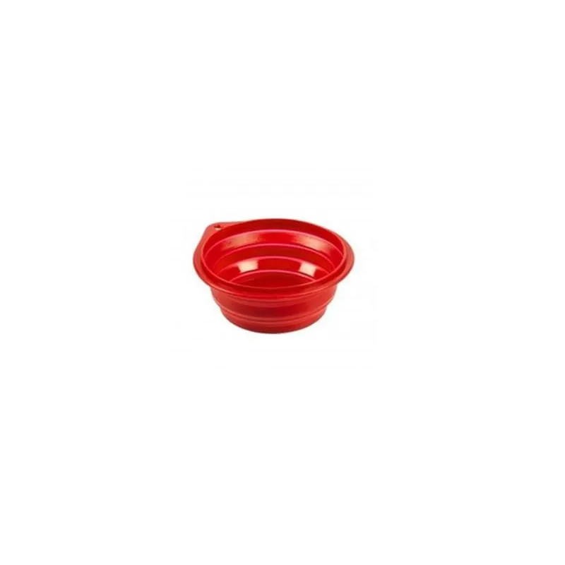 Cestovná miska DUVO+ silikónová červená 1000ML - 18CM