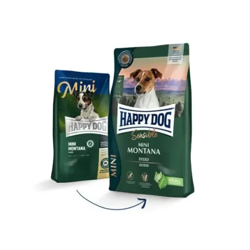 Happy Dog SUPER PREMIUM - Sensible MINI - Montana konské mäso a zemiaky / bez obilia 4 kg