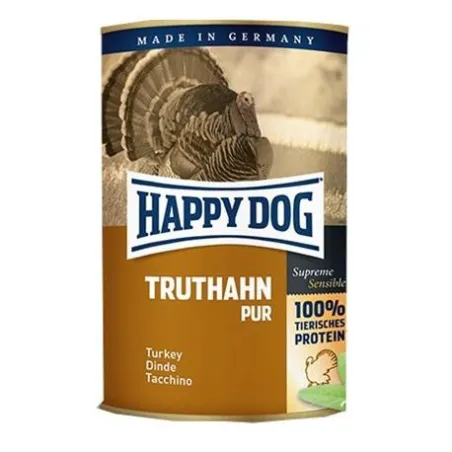 Happy Dog PREMIUM - Fleisch Pur - morčacie mäso konzerva 400 g