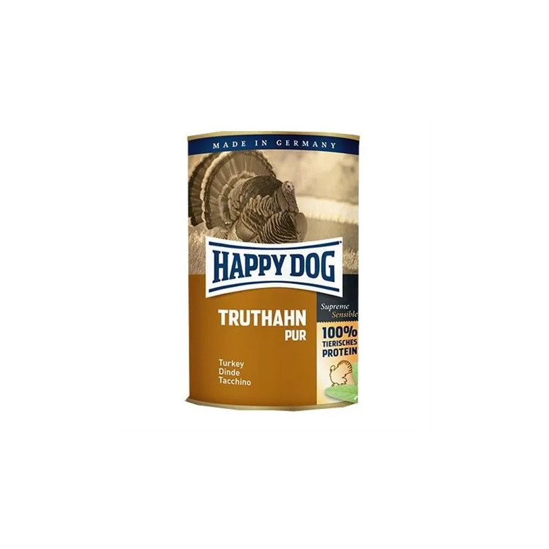 Happy Dog PREMIUM - Fleisch Pur - morčacie mäso konzerva 400 g