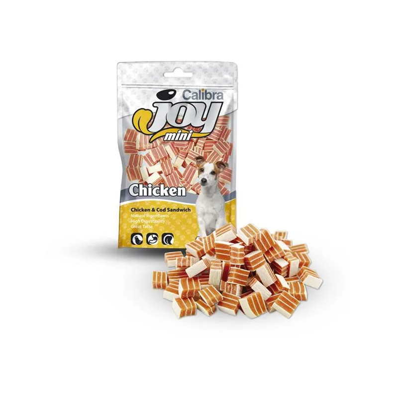 Pamlsok CALIBRA Joy DOG Mini Chicken&Cod Sandwich 70 g